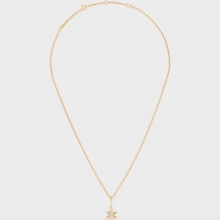 CELINE Women's Triomphe Solitaire Sparkle Necklace