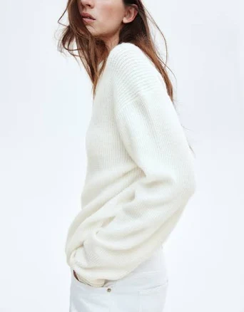 H&M Ladies Rib-Knit Sweater