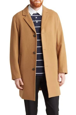 Cole Haan Men's Wool Blend Melton Coat