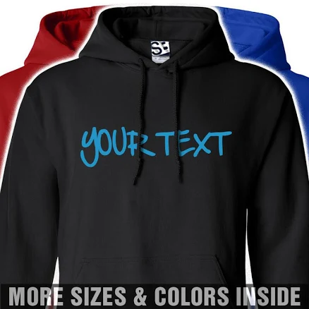 Custom Sharpie Hoodie Personalized Marker Writing Note Mens Hooded
