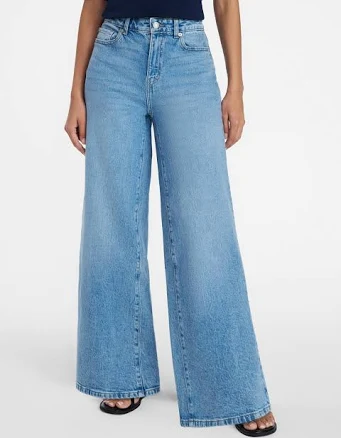 Time and Tru Women's Wide Leg Jeans