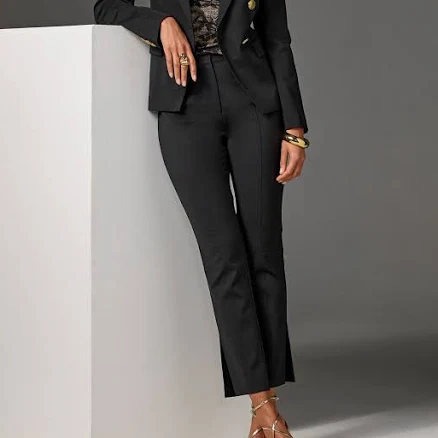 Boston Proper Newport Modern Slim Straight Side Slit Trouser Pants