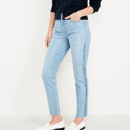 Old Navy Women's High-Waisted Og Straight Ankle Jeans