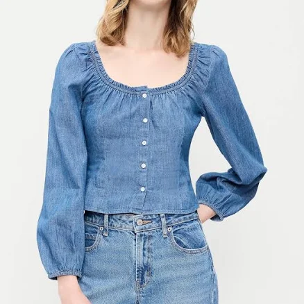 Old Navy Women's Long-Sleeve Button-Down Top