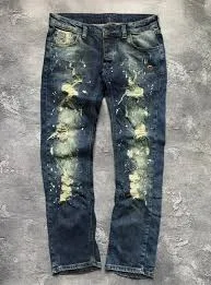 Vintage Dsquared2 Paint Distressed Wash Logo Mens Denim Jeans Size 48