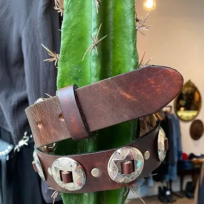 Leather Concho Belt