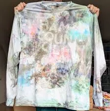 Ice Dyed Long Sleeve Tee - 2XL greens — Ham Council
