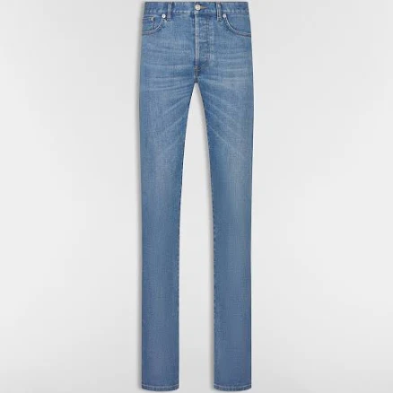 DIOR Men's Long Slim-Fit Cotton-Blend Twill Jeans