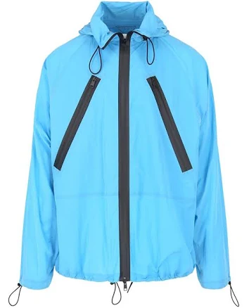 Bottega Veneta Men's Hooded Zip Lightweight Jacket
