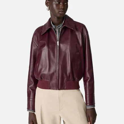 Women Bottega Veneta Leather Blouson