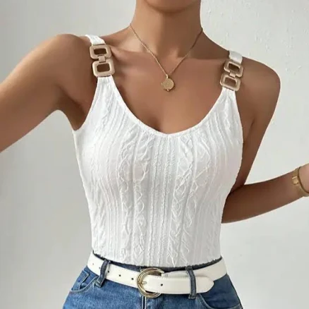 Rafferiza Chain Tank Top Fit