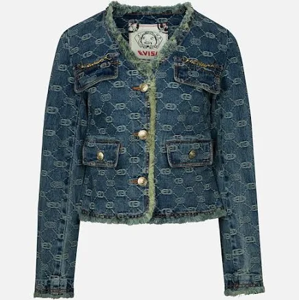 Fashion Fit Jacquard Denim Jacket