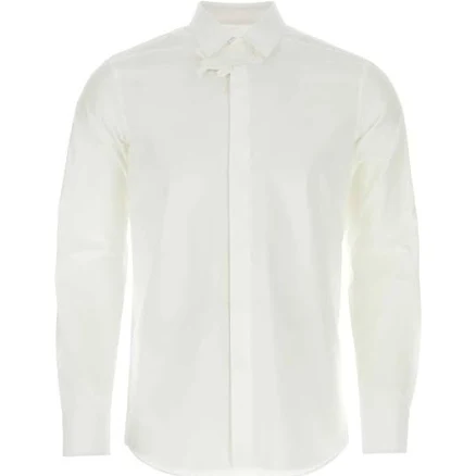Valentino Garavani Men's Floral- Appliqué Poplin Shirt