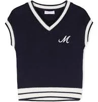 embroidered-logo knitted vest