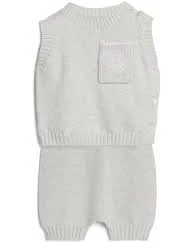 logo-embroidered knitted vest