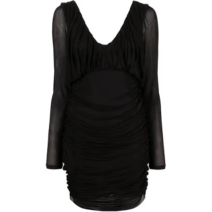 Saint Laurent Short Dress with V-Neck