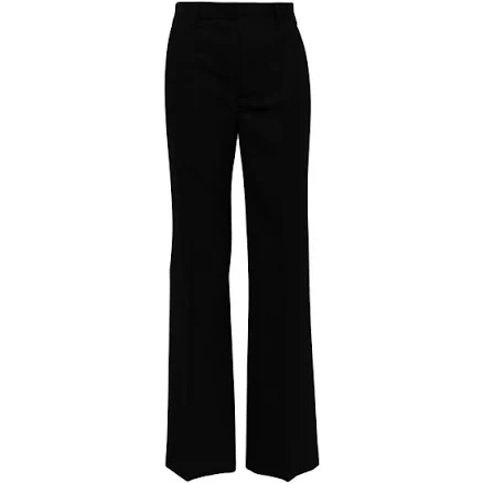 Rick Owens Straight Leg Stretch Wool Trousers