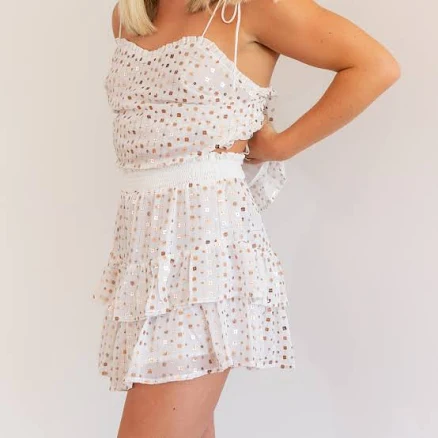 Sequin Chiffon Shorts