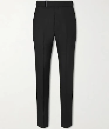 Tom Ford Black MOHAIR ATTICUS TROUSERS