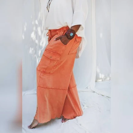Three Bird Nest Women's Game On Cargo Wide Leg Pants