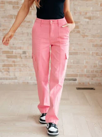 Peggy High Rise Cargo Jeans