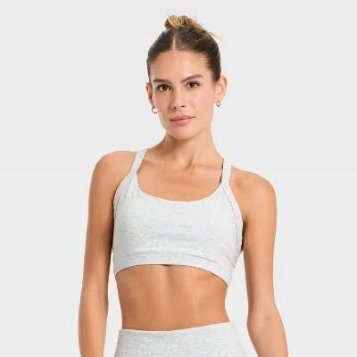 Cotton Balance Women's Cotton Spandex Blend Racerback Sports Bra