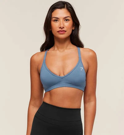 Gymshark Cotton Blend Racerback Sports Bra