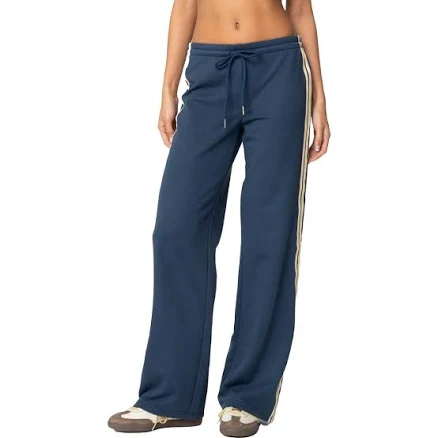 Edikted Women's Averie Contrast Striped Sweatpants