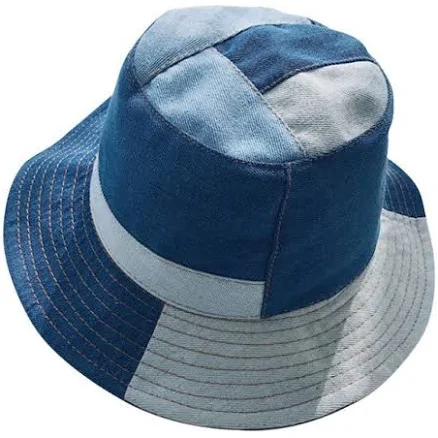 Patchwork Denim Bucket Hat