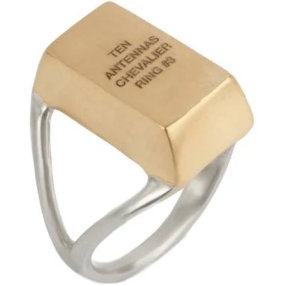 Chevalier Ring #3 Good Plated Silver