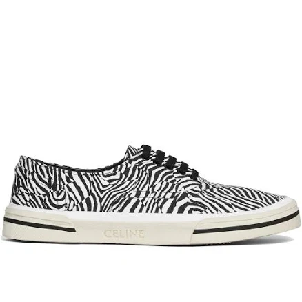 CELINE Men's Elliot Low-Top Canvas Sneakers