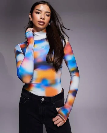 Nike Air Jordan printed bodysuit in multi