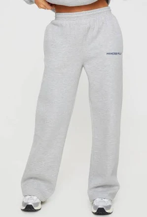 Princess Polly Women's Logo Straight Leg Sweatpants