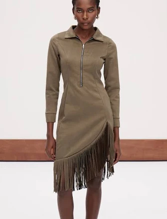 Innovare Denim Galya Fringe Mini Dress