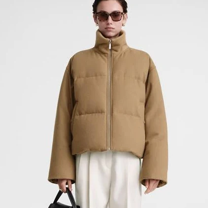 Toteme Flannel Puffer Women Jacket