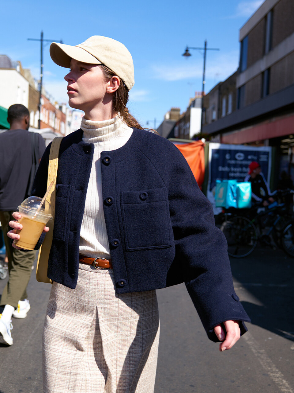 Hampton Volume Sleeve Cropped Quilted Coat