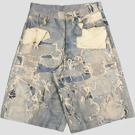 Kamiya Men's Trompe-l'oeil Print Shorts