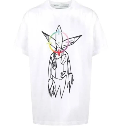 X Futura Alien Print T-shirt In White