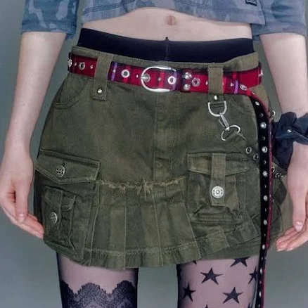 "VACANT ARCHIVE KATHY CARGO MINI SKIRT" by W Concept