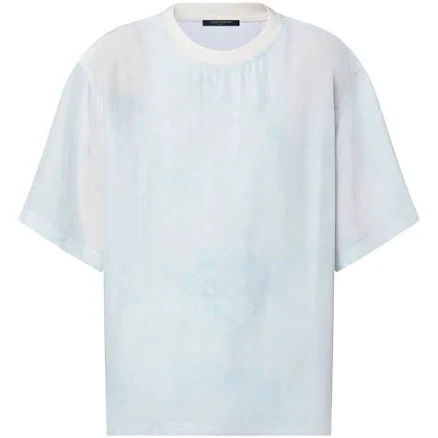 Louis Vuitton - blue Monogram Cloud T-Shirt for Women - size 34 FR - 24S