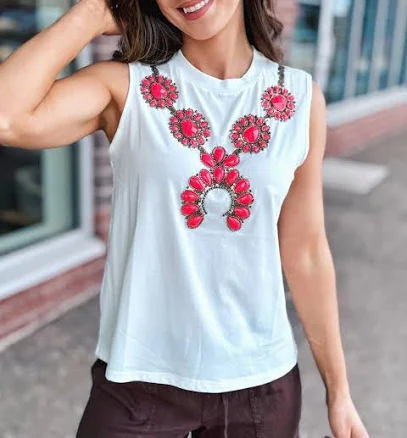 Queen of Sparkles Necklace Tank