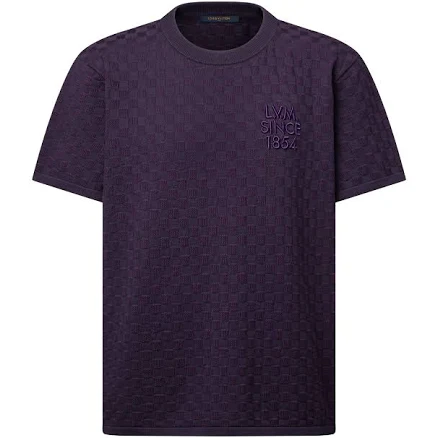 Louis Vuitton Damier Jacquard Short-Sleeved Crewneck