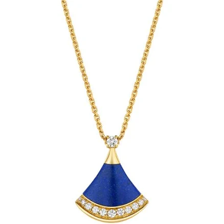 BVLgari Divas’ Dream Yellow Gold Necklace with Lapis Lazuli