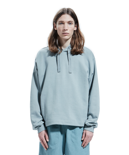 Minimal Hoodie Khaki Gray