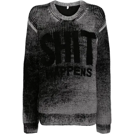 R13 Reverse-printed Wool Jumper