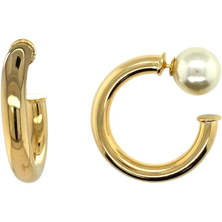 Romy Pearl Hoops