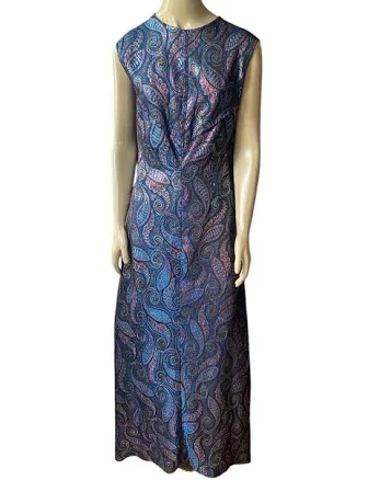 Paisley Brocade Dress