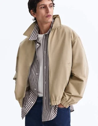 H&M Men's Cotton Jacket with Collar
