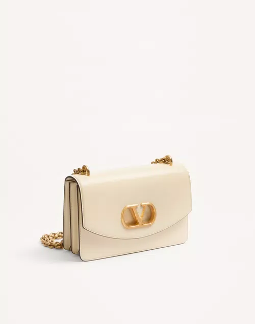Small Vsling Shiny Calfskin Shoulder Bag