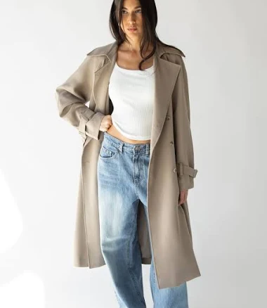 OAK + FORT Oversized Trench Coat